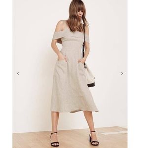 Reformation size 4 oatmeal Jaclyn dress